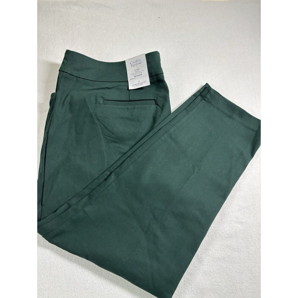 Craft Barrow Women's Dress Pants Size 18 Green Stretch $44 NEW 348